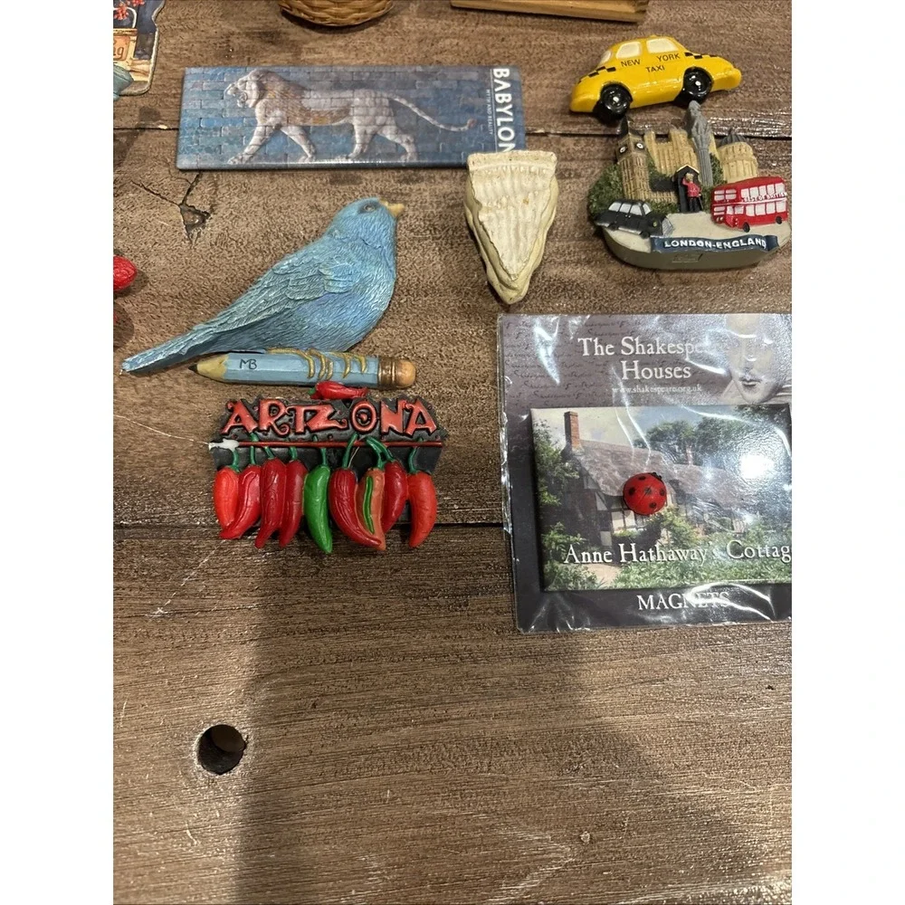 Vintage Cow Refrigerator Magnets ~  13 Piece Lot ~ All Unique